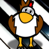 Rooster piano icon