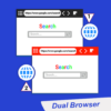 Fast Dual Browser: Secure Private Browser icon