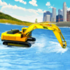 River Sand Excavator Simulator: Crane Game icon