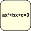 Math. Quadratic equation icon