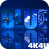 4K Blue Colored Stylish Video Live Wallpaper icon