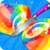 Rainbow Swiss Roll Cake Maker! New Cooking Game icon