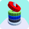 Stack Sort 3D Color Hoop icon