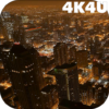 4K Downtown Night Traffic Video Live Wallpaper icon