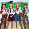 College Student Girl Dress Up icon