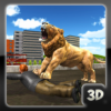 wild lion city attack 3D icon