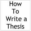 How To Write a Thesis icon