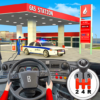 Gas Station Police Car Parking icon