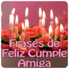 Frases de feliz cumple amiga icon