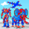 Flying Elephant Robot Games icon