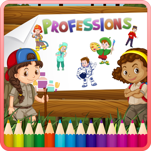 Kids Coloring Book Professions icon