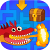 Maze game for kids. Labyrinth icon