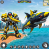 Shark Robot Car Transform Game icon