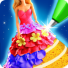 Doll Ice Cream Cake Baking icon