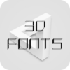 3D Font for FlipFont , Cool Fonts Text Free icon