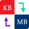 Byte Converter KB to MB MB to GB or GB to KB icon