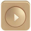 Poweramp skin Champagne Gold icon