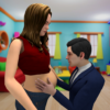 Real Pregnant Mom Life Sim 3D icon