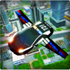 Flying Police Car 3D icon