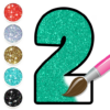 Glitter Number & ABC Coloring icon