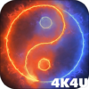 4K Yin and Yang Live Wallpaper icon