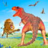 Lion vs Dinosaur Animal Fight icon