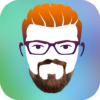 Beard Mustache Stickers Photo Editor 2018 icon