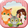 Monster Cats Heroes and Kittens Matching Color Puzzle Brain Train Games icon