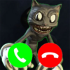 Call Cartoon Cat Spooky Phone Cam icon