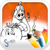 vegetable coloring book icon