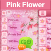 GO SMS Pink Flower Theme icon