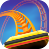 VR roller coaster 360 icon