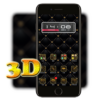 3D Ripple Gold Black Launcher Wallpaper Theme icon