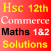 Maths Part 1 & 2 Solution 12th HSC Board Commerce icon