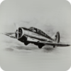 Fighter aircraft World War II icon