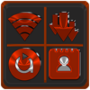 Red Orange Icon Pack Free icon