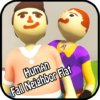 Human Fall Neighbor Flat Crazy icon