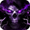 3D Flaming Skull Theme Launcher icon