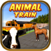 Farm Animal Transport Train 3D icon