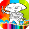 Coloring dora Games icon