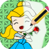 Kids Princess Coloring Book 🎨 icon