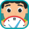 Kids learn to tell time free icon