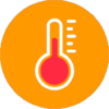 Digital thermometer icon