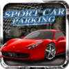 Car parking 3D sport car icon