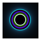 Galaxy Color Halo HD LWP Free icon