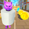 Cat Toilet Paper Running Adventure – Subway Game icon