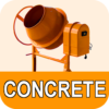 Concrete calculator cement: and:gravel:water icon