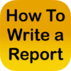 HOW TO WRITE A REPORT icon