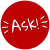 Ask! Party card and quiz game icon