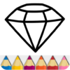 Diamond Glitter Coloring Book icon